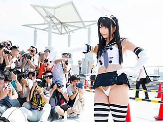 cosplay, flashing, japanese, upskirt